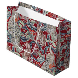 Sacola Para Presentes Grande Animais Florestais, William Morris