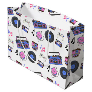 Sacola Para Presentes Grande Aniversário da Era Música de 1980