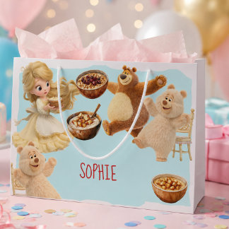 Sacola Para Presentes Grande Aniversário da Goldilocks