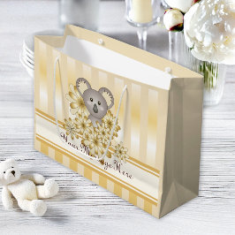 Sacola Para Presentes Grande Aniversário de criança/Chá de fraldas de Koala Dou