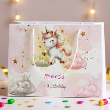 Aniversário de criança de unicórnio pastel de magi
