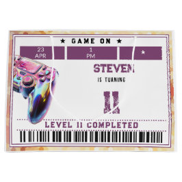 Sacola Para Presentes Grande aniversário de criança videos games