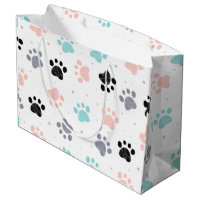 Aniversário para cães, pata de cão imprime padrões