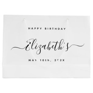 Sacola Para Presentes Grande Aniversário Personalizado