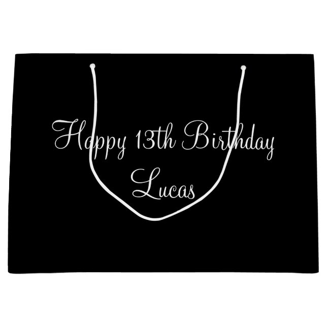 Sacola Para Presentes Grande Aniversário Personalizado,Aniversário Especial,Per (Frente)