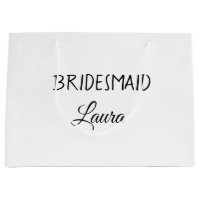 Ano de presente de bridesmaid de nome de adição si