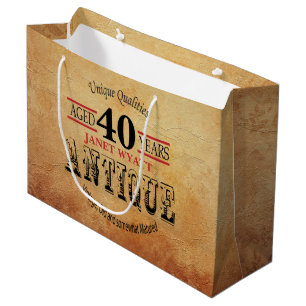 Sacola Para Presentes Grande Antiguidade Qualquer Aniversário