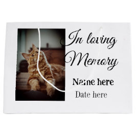 Sacola Para Presentes Grande Ao amar a memória memorial keepape adicione nome d