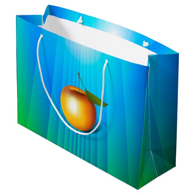 Sacola Para Presentes Grande Apple 3-d (Verso inclinado)