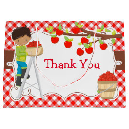 Sacola Para Presentes Grande Apple Picting African American Festa de aniversári