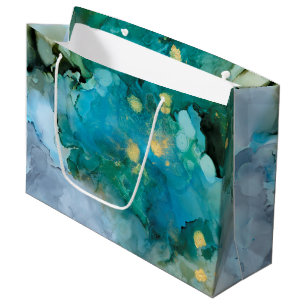 Sacola Para Presentes Grande Aqua Brume I