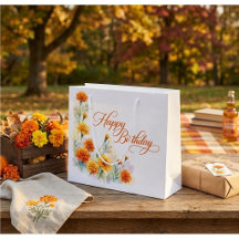 Aquarela Laranja Amarelo Calêndula Feliz Aniversár
