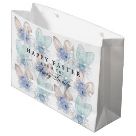 Sacola Para Presentes Grande Aquarela personalizada do Felz pascoa