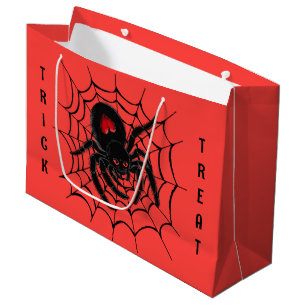 Sacola Para Presentes Grande Aranha Negra na Web
