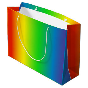 Sacola Para Presentes Grande Arco-íris! Mostre Seu Amor!