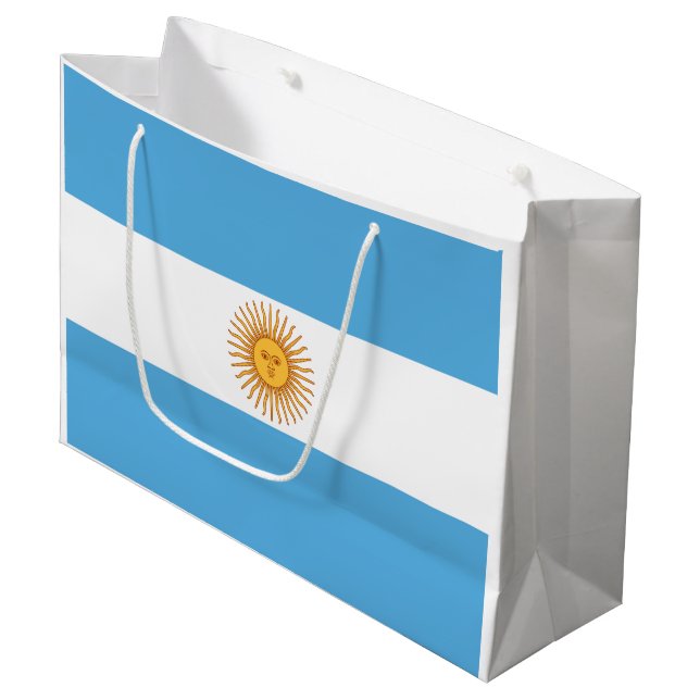 Sacola Para Presentes Grande Argentina (Frente inclinada)