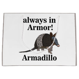 Sacola Para Presentes Grande Armadillo Animal Funny 