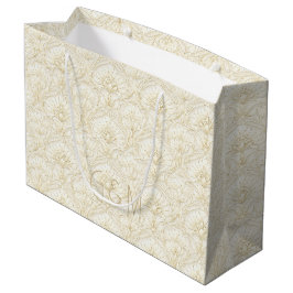 Sacola Para Presentes Grande Arte Ornamental Art Déco – Marfim | Luxo de Casame