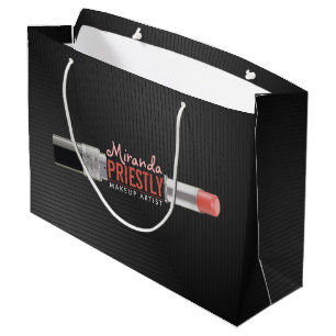 Sacola Para Presentes Grande Artista moderno Stylist Beauty Salon Lipstick