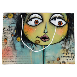 Sacola Para Presentes Grande ArtLady 26 Encantada e angustiada