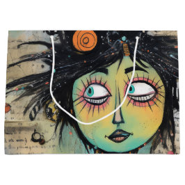 Sacola Para Presentes Grande ArtLady 27 Encantadora e angustiado