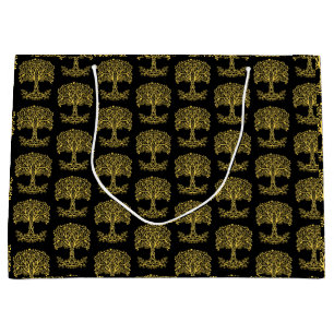 Sacola Para Presentes Grande Árvore Celta Amarela Da Vida