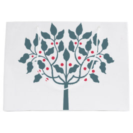 Sacola Para Presentes Grande árvore de frutos silvestres