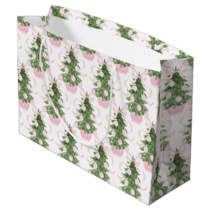 Sacola Para Presentes Grande Árvore de Natal Chinoiserie
