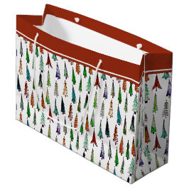 Sacola Para Presentes Grande Árvores de Natal saco grande de presentes