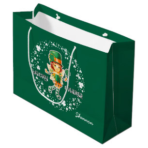 Sacola Para Presentes Grande As bolsas do presente do dia de St Patrick