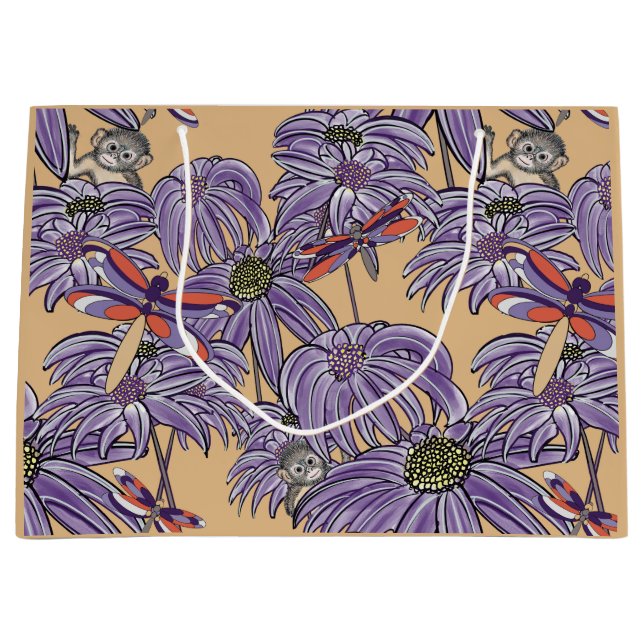 Sacola Para Presentes Grande As libélulas são bonitas demasiado! (Frente)