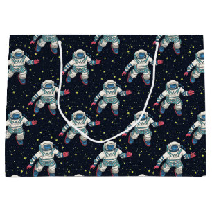 Sacola Para Presentes Grande Astronauta Espacial