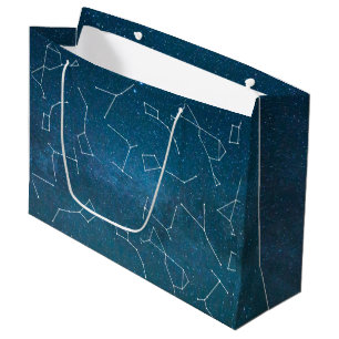 Sacola Para Presentes Grande Astrónomo das constelações da estrela do espaç