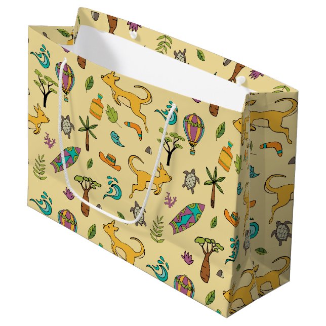 Sacola Para Presentes Grande Austrália Love Gift Bag (Frente inclinada)