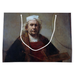 Sacola Para Presentes Grande Autorretrato com Dois Círculos, Rembrandt