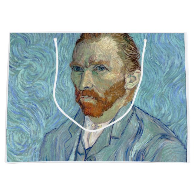 Sacola Para Presentes Grande Autorretrato, Vincent van Gogh, 1889 (Frente)