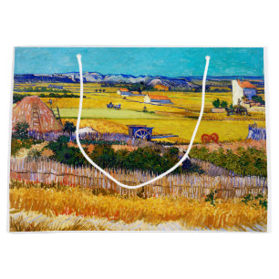 Sacola Para Presentes Grande Autumn Countryside, Van Gogh