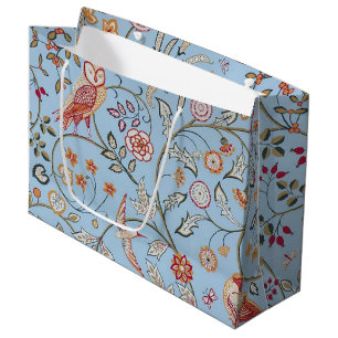 Sacola Para Presentes Grande Aves e Flores, William Morris Large Gift Bag