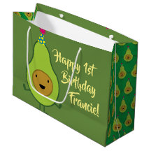 Avocado Cute Guacamoleprimeiro aniversario Gift Ba