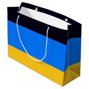 Sacola Para Presentes Grande Azul Amarelo