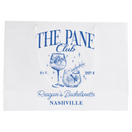 Sacola Para Presentes Grande Azul-coquetel retrovisor personalizado