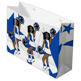 Sacola Para Presentes Grande Azul de Presente Personalizado de Três Alegações #