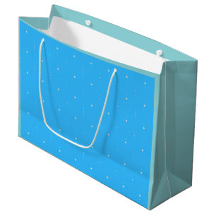 Sacola Para Presentes Grande Azul no Céu Profundo - Saco do Presente das Estrel