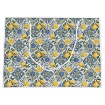 Azulejo Francês País Limão Aquarela