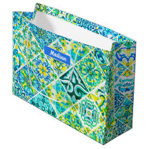 azulejos sicilianos mediterrâneos aqua mint mexica