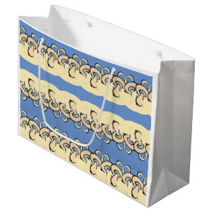 Sacola Para Presentes Grande Baby Boy Pacifier Abstrato