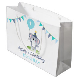 Sacola Para Presentes Grande Baby Koala - Bandeira do Partido Birthday