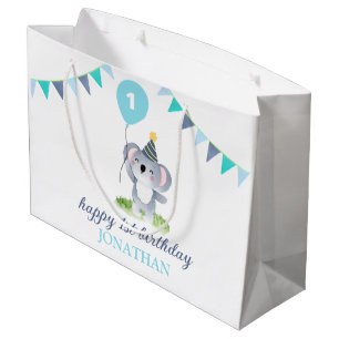 Sacola Para Presentes Grande Baby Koala - Bandeira do Partido Birthday
