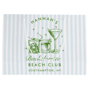 Sacola Para Presentes Grande Bachelorette Azul de Imagem Moderna