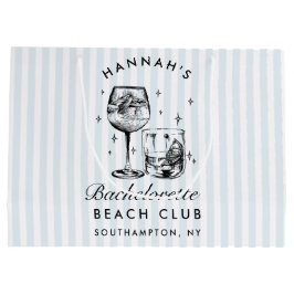 Sacola Para Presentes Grande Bachelorette Azul de Imagem Moderna